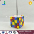 modern Rubik's Cube ceramic toilet brush holder